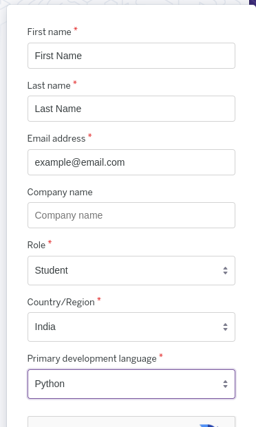Heroku SignUP Page